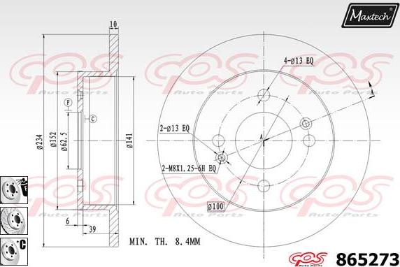 Maxtech 873068 - Discofreno autozon.pro