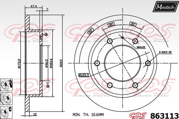 Maxtech 72938037 - Pistone, Pinza freno autozon.pro