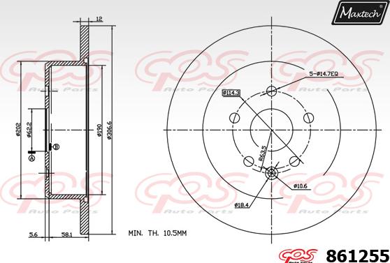 Maxtech 72933001 - Pistone, Pinza freno autozon.pro