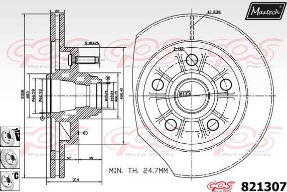 Maxtech 72933007 - Pistone, Pinza freno autozon.pro