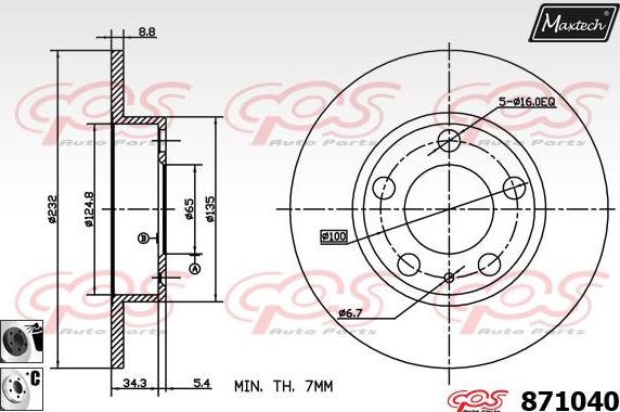 Maxtech 72718008 - Regolatore, Pinza freno stazionamento autozon.pro