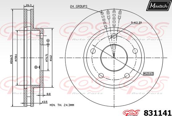 Maxtech 72718003 - Regolatore, Pinza freno stazionamento autozon.pro