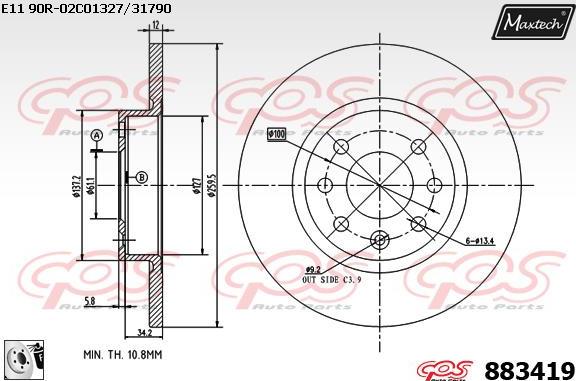 Maxtech 72718007 - Regolatore, Pinza freno stazionamento autozon.pro