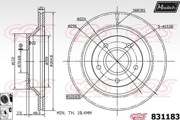 Maxtech 72718013 - Regolatore, Pinza freno stazionamento autozon.pro