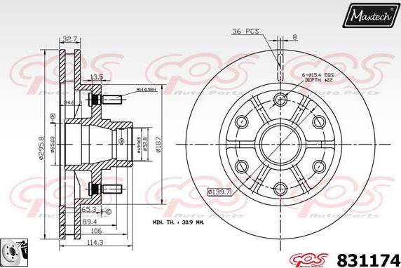 Maxtech 72718032 - Regolatore, Pinza freno stazionamento autozon.pro