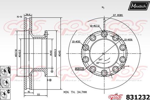 Maxtech 72718027 - Regolatore, Pinza freno stazionamento autozon.pro