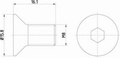 MAZDA 998310816 - Bullone, Disco freno autozon.pro