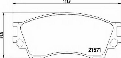 MAZDA TBY7-33-23Z - Kit pastiglie freno, Freno a disco autozon.pro