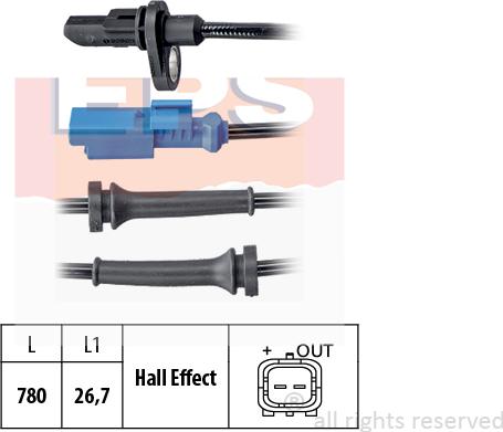 MDR EPS-1960 060 - Sensore, N° giri ruota autozon.pro