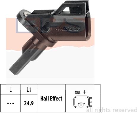 MDR EPS-1960 001 - Sensore, N° giri ruota autozon.pro