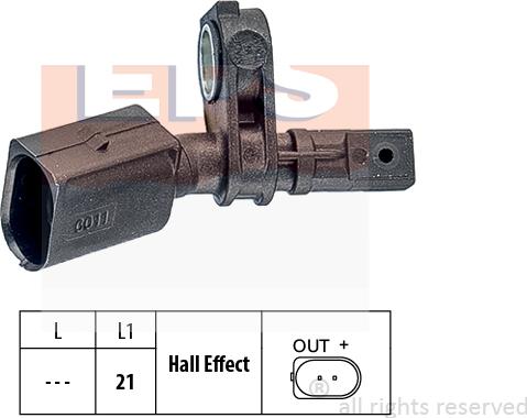 MDR EPS-1960 011 - Sensore, N° giri ruota autozon.pro