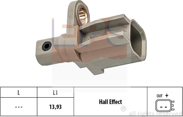 MDR EPS-1960 186 - Sensore, N° giri ruota autozon.pro