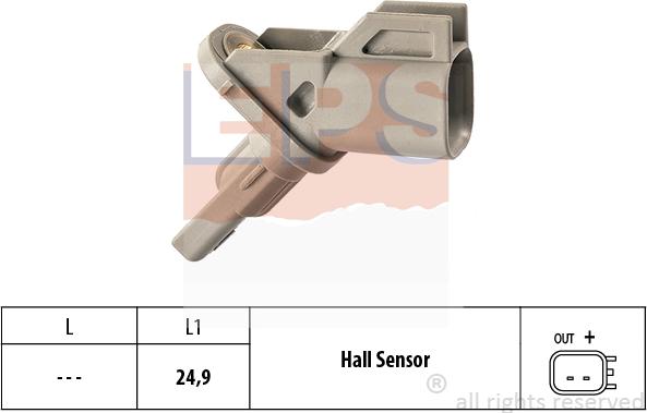 MDR EPS-1960 181 - Sensore, N° giri ruota autozon.pro