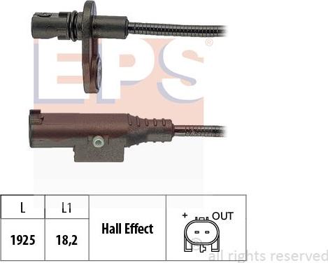 MDR EPS-1960 247 - Sensore, N° giri ruota autozon.pro