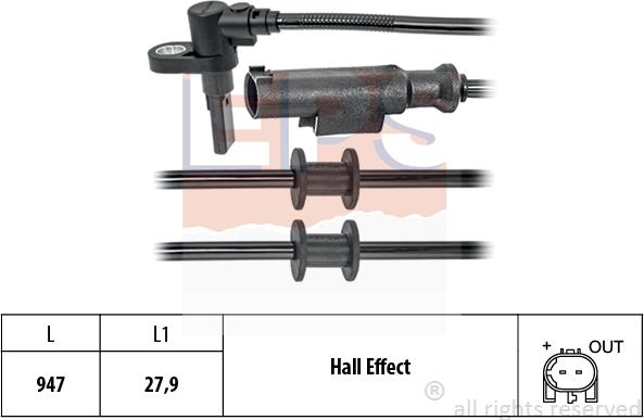 MDR EPS-1960 203 - Sensore, N° giri ruota autozon.pro