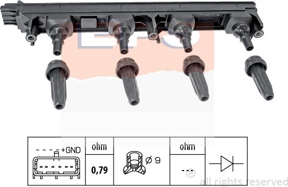 MDR EPS-1970 476 - Bobina d'accensione autozon.pro