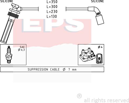 MDR EPS-1499 249 - Kit cavi accensione autozon.pro