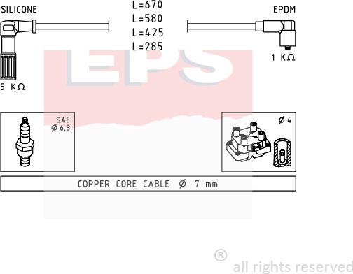 MDR EPS-1500 655 - Kit cavi accensione autozon.pro