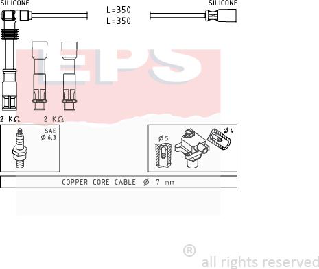 MDR EPS-1501 491 - Kit cavi accensione autozon.pro