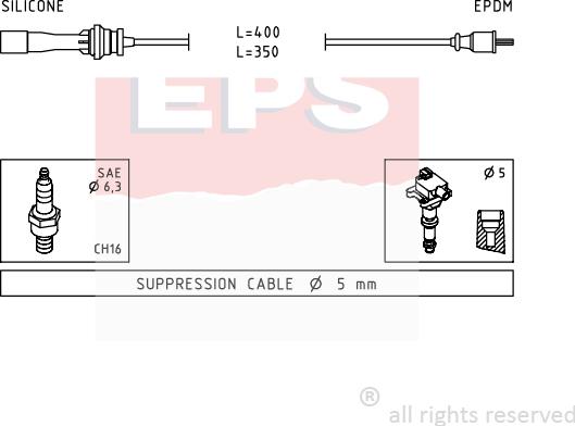 MDR EPS-1501 729 - Kit cavi accensione autozon.pro