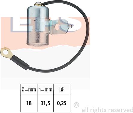 MDR EPS-1117 097 - Condensatore, Impianto d'accensione autozon.pro