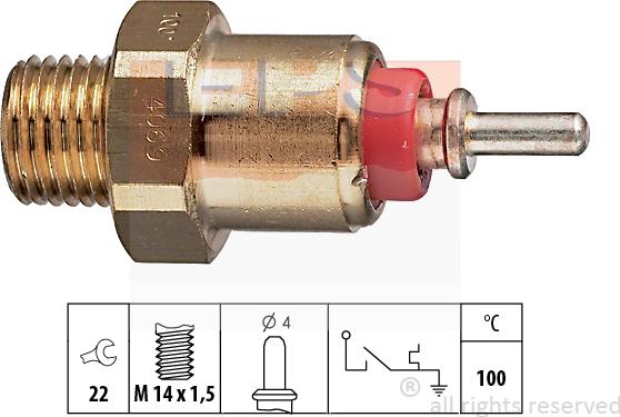 MDR EPS-1840 069 - Sensore, Temperatura refrigerante autozon.pro