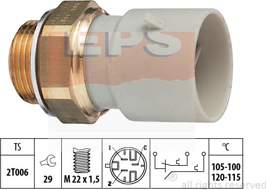 MDR EPS-1850 649 - Termocontatto, Ventola radiatore autozon.pro