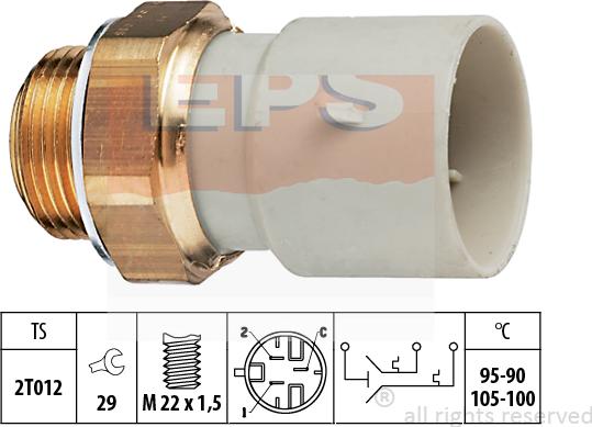 MDR EPS-1850 639 - Termocontatto, Ventola radiatore autozon.pro