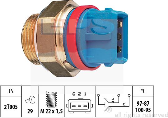 MDR EPS-1850 631 - Termocontatto, Ventola radiatore autozon.pro