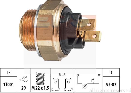 MDR EPS-1850 000 - Termocontatto, Ventola radiatore autozon.pro