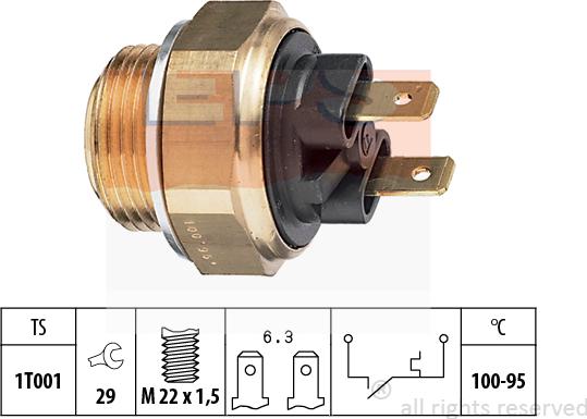 MDR EPS-1850 019 - Termocontatto, Ventola radiatore autozon.pro