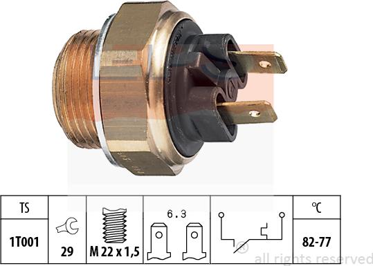 MDR EPS-1850 030 - Termocontatto, Ventola radiatore autozon.pro