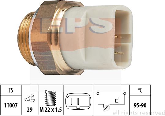 MDR EPS-1850 027 - Termocontatto, Ventola radiatore autozon.pro