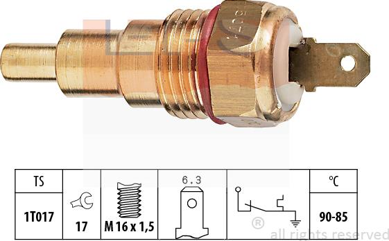 MDR EPS-1850 071 - Termocontatto, Ventola radiatore autozon.pro