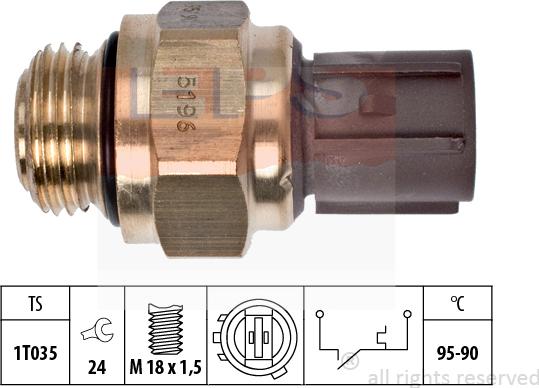 MDR EPS-1850 196 - Termocontatto, Ventola radiatore autozon.pro