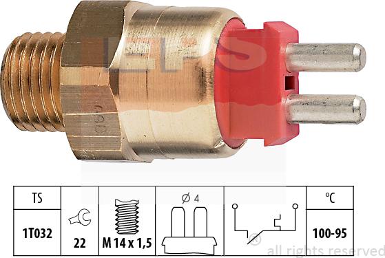 MDR EPS-1850 169 - Termocontatto, Ventola radiatore autozon.pro