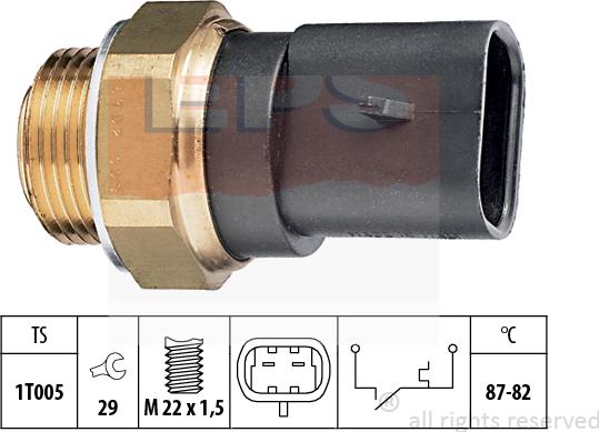 MDR EPS-1850 102 - Termocontatto, Ventola radiatore autozon.pro