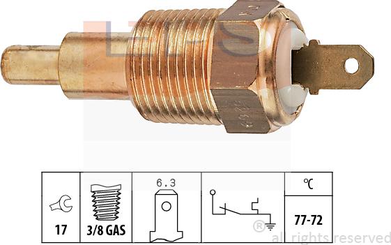 MDR EPS-1850 269 - Termocontatto, Ventola radiatore autozon.pro