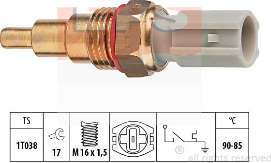 MDR EPS-1850 205 - Termocontatto, Ventola radiatore autozon.pro