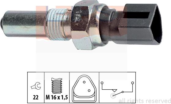 MDR EPS-1860 107 - Interruttore, Luce di retromarcia autozon.pro