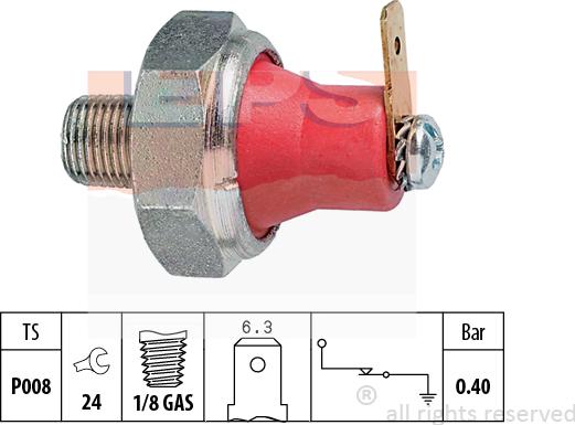 MDR EPS-1800 094 - Sensore, Pressione olio autozon.pro