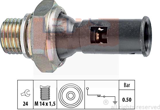 MDR EPS-1800 056 - Sensore, Pressione olio autozon.pro