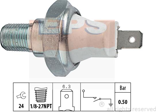 MDR EPS-1800 068 - Sensore, Pressione olio autozon.pro