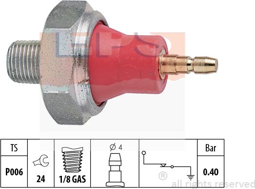 MDR EPS-1800 015 - Sensore, Pressione olio autozon.pro