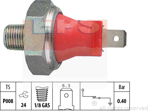 MDR EPS-1800 017 - Sensore, Pressione olio autozon.pro