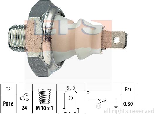 MDR EPS-1800 085 - Sensore, Pressione olio autozon.pro