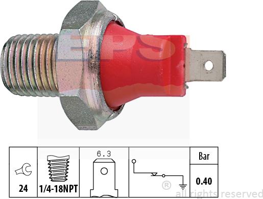 MDR EPS-1800 032 - Sensore, Pressione olio autozon.pro