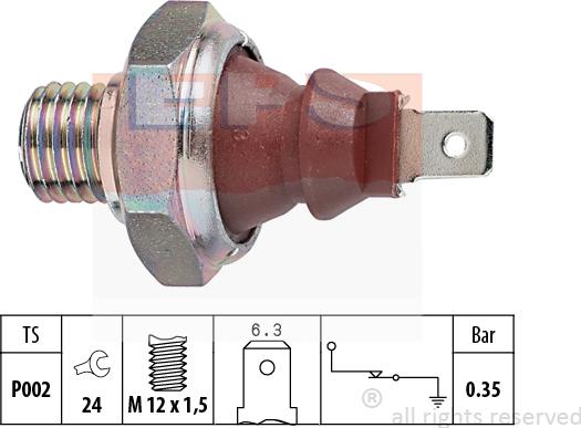 MDR EPS-1800 026 - Sensore, Pressione olio autozon.pro