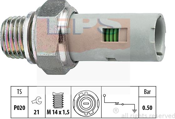 MDR EPS-1800 151 - Sensore, Pressione olio autozon.pro