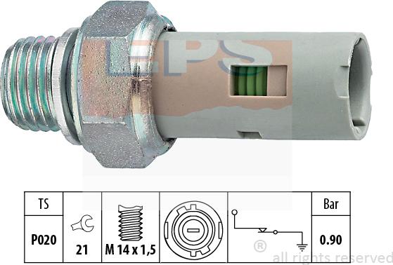 MDR EPS-1800 153 - Sensore, Pressione olio autozon.pro